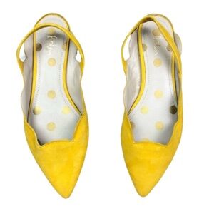 Boden Women’s Yellow Lilian Sling Back Ballet Flats Size EU37 6US